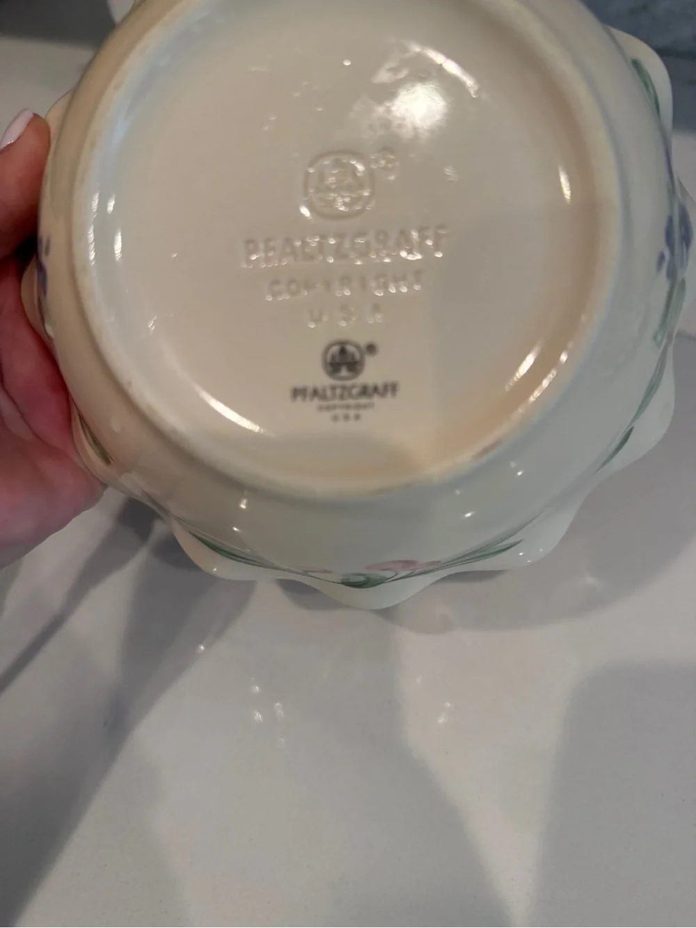 Pfaltzgraff Garden Party also known Garden Impressions, Fluted Dessert bowl RARE